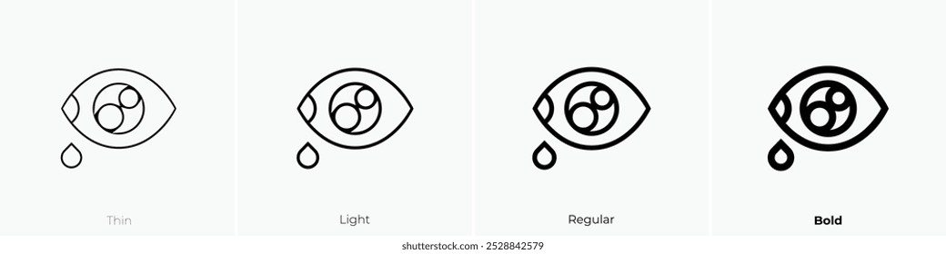sadness icon. Thin, Light Regular And Bold style design isolated on white background
