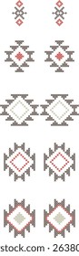 Sadu cross stitch embroidery basic shape pattern