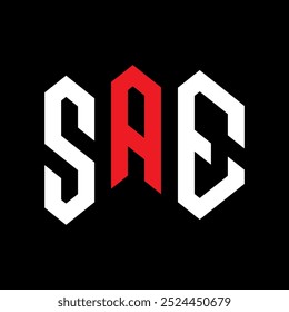 SAE moderno carta vetor logotipo design