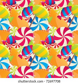 Saemless vector pattern with sweets