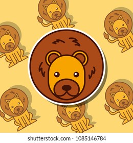 safari animal card