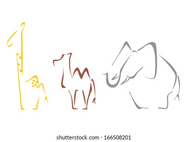 Safari-Tiere