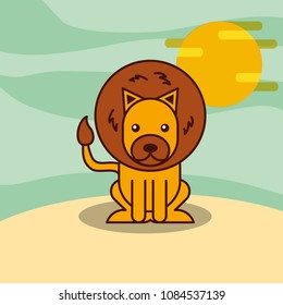 safari animals cartoon