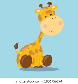 safari animals giraffe design vector illustration