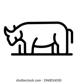Safari animals icon. Outline Safari animals vector icon for web design isolated on white background