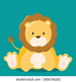 safari animals lion design vector illustration