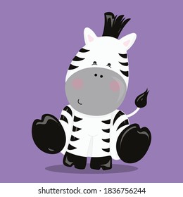 dibujos vectoriales de diseño de cebra de animales de safari