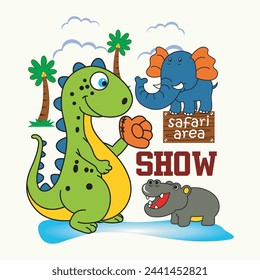 safari area show design cartoon vector illustration 