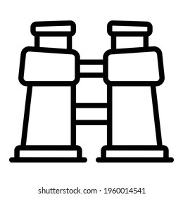 Safari binoculars icon. Outline Safari binoculars vector icon for web design isolated on white background