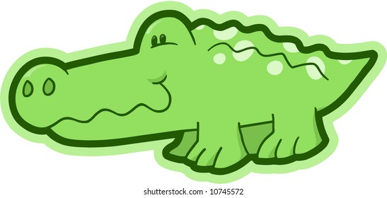 Ilustración de vectores de cocodrilo Safari