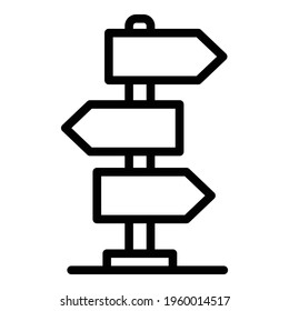 Icono de dirección de Safari. Esquema Icono de vector de dirección Safari para diseño web aislado en fondo blanco