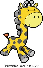 Safari Giraffe Vektorgrafik