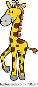 Ilustración de vectores Safari Giraffe