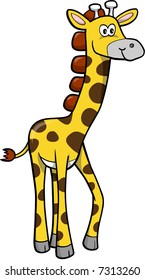 Safari Giraffe Vektorgrafik