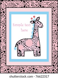 Safari Giraffe Vector Illustration