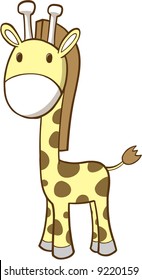 Ilustración de vectores Safari Giraffe