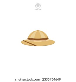 Safari Hat icon symbol vector illustration isolated on white background