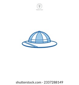 Safari Hat icon symbol vector illustration isolated on white background