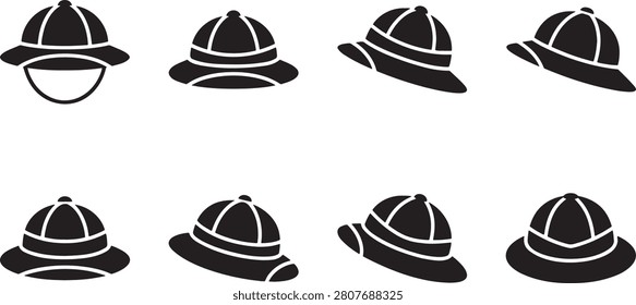 Safari hat pith helmet and sun protection headwear