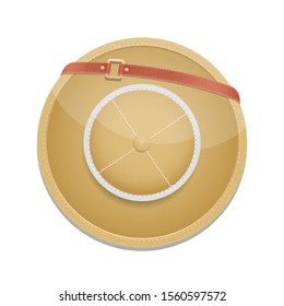 Safari hat vector design illustration isoalted on white background