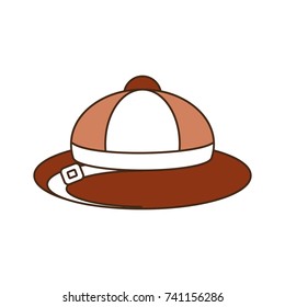 safari hat  vector illustration