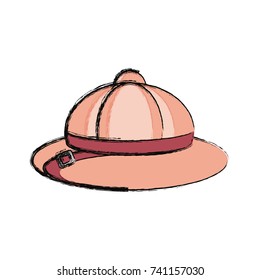 safari hat  vector illustration