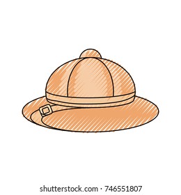 safari hat  vector illustration
