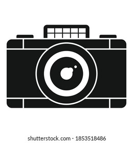 Safari hunting camera icon. Simple illustration of safari hunting camera vector icon for web design isolated on white background