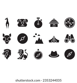 The Safari icon is black white