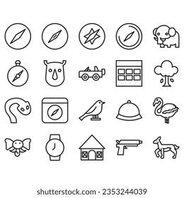 The Safari icon is black white