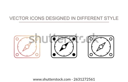 Safari icon design with white background stock illustration