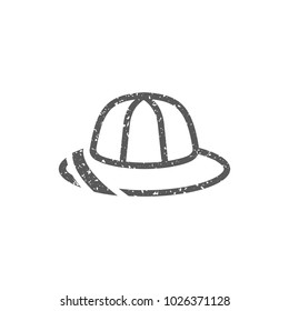 Safari icon icon in grunge texture. Vintage style vector illustration.