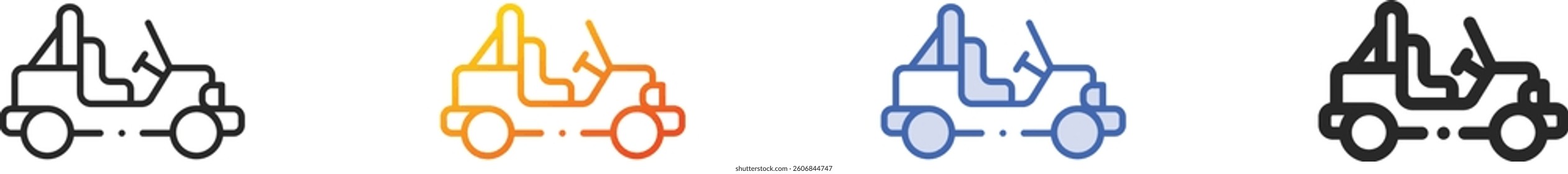 safari icon.Thin Linear, Gradient, Blue Stroke and bold Style Design Isolated On White Background