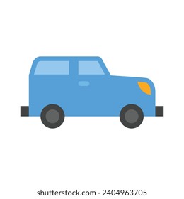 Safari Jeep Vector Flat Icon For Personal And Commercial Use.
