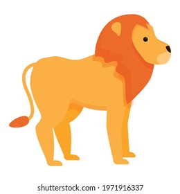 Safari lion icon. Cartoon of Safari lion vector icon for web design isolated on white background