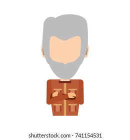 safari man  vector illustration