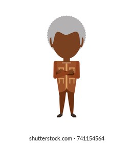 safari man  vector illustration