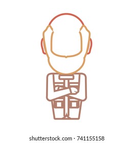 safari man vector illustration