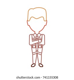 safari man vector illustration