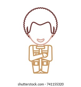 safari man vector illustration
