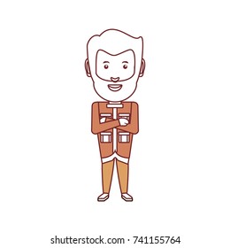 safari man  vector illustration