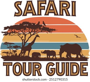 "Safari Tour Guide Shirt – Perfect for Those Who Lead Safaris and Have a Passion for Wildlife Conservation and Adventure Travel"
