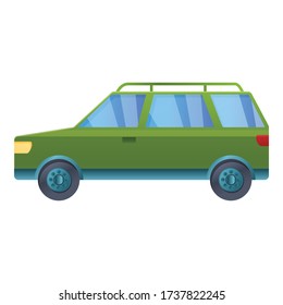 Safari travel car icon. Cartoon of safari travel car vector icon for web design isolated on white background