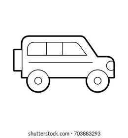 safari van isolated icon