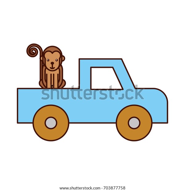 safari Van of Plato with\
monkey