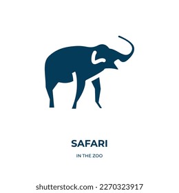 safari vector icon. safari, collection, animal filled icons from flat in the zoo concept. Isolated black glyph icon, vector illustration symbol element for web design and mobile apps