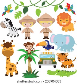 Safari vector illustration