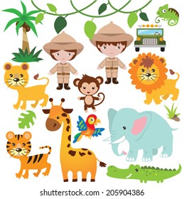 Safari vector illustration