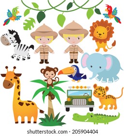 Safari vector illustration