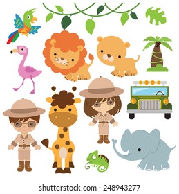 Safari vector illustration